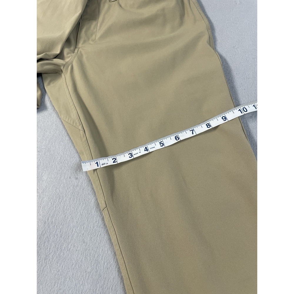 Lululemon Mens Tan Flat‎ Front Pockets Straight Leg Chino Pants Size 31 - Picture 15 of 16